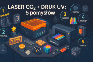 druk UV + laser CO2