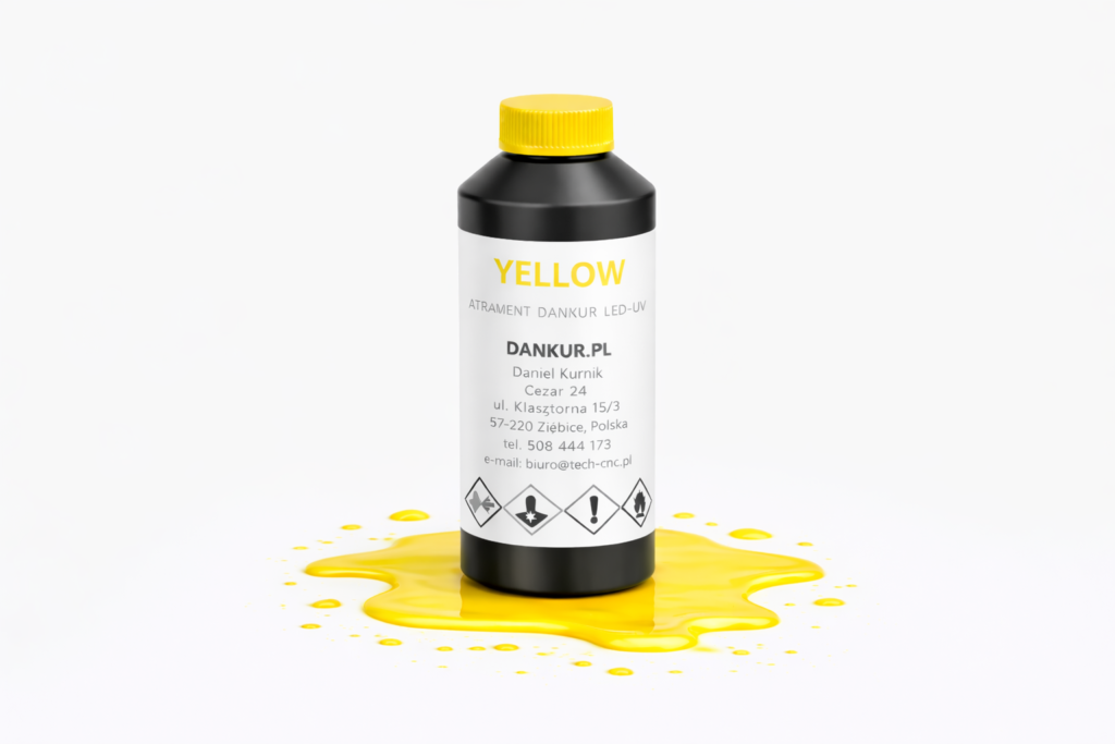 ATRAMENT DANKUR LED-UV YELLOW 500ml